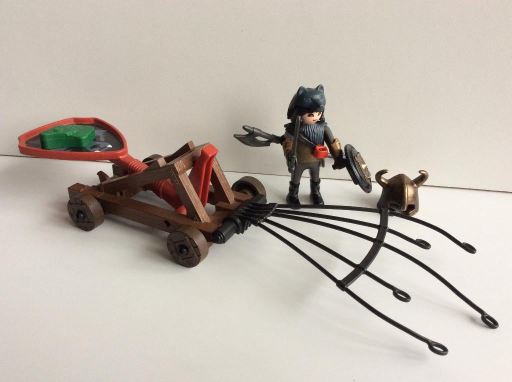 Playmobil 4812 katapult wolvenridder, Ophalen of Verzenden, Gebruikt, Complete set