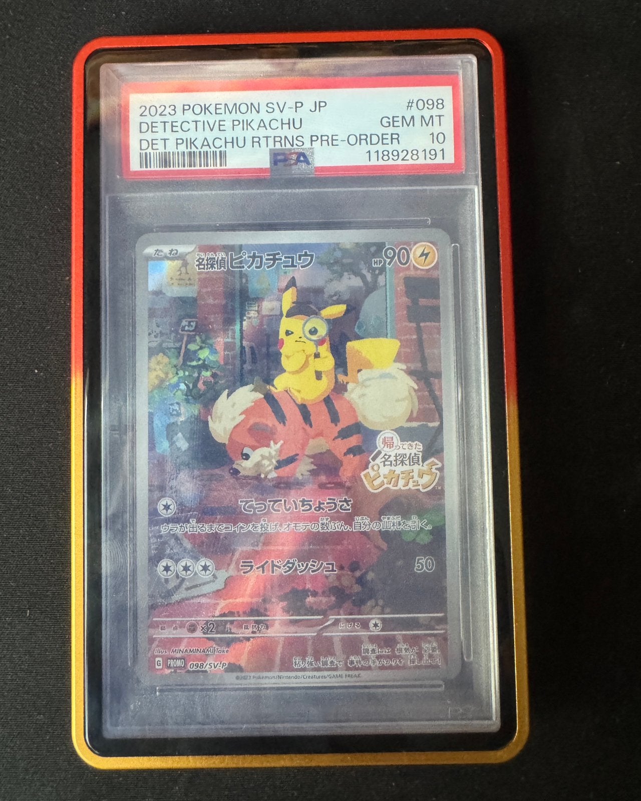 Pokemon Detective Pikachu 098 - PSA 10, Ophalen, Zo goed als nieuw