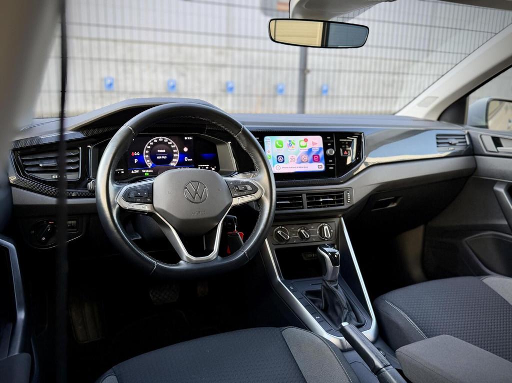 Volkswagen Polo 1.0 TSI Life DSG BTW|CarPlay|ACC|Stoelvw|I.Q, Stof, Gebruikt, Zwart, 95 pk