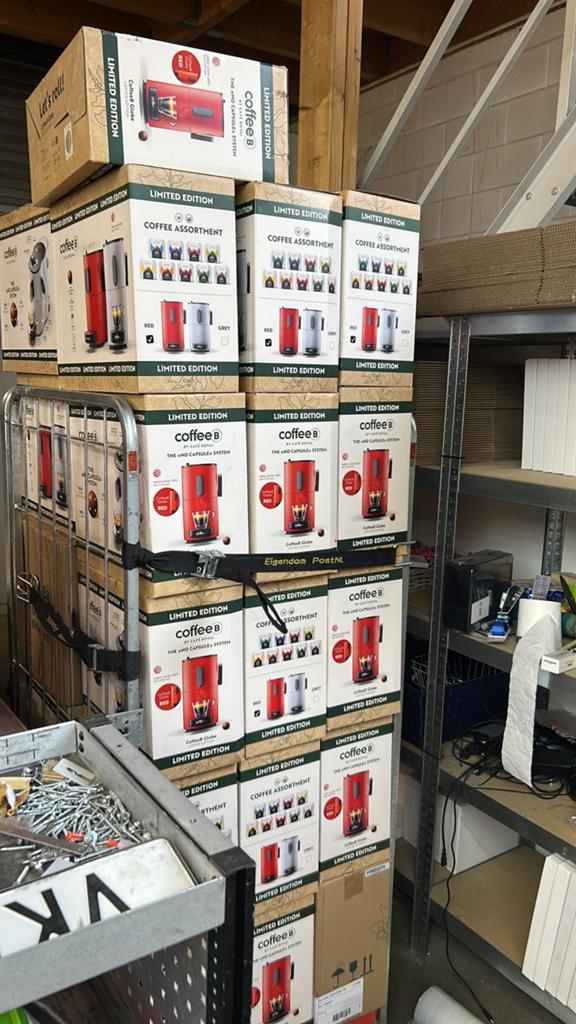 Partij Koffieapparaten met bonen kleur rood, ., ., ., Koffiemachine