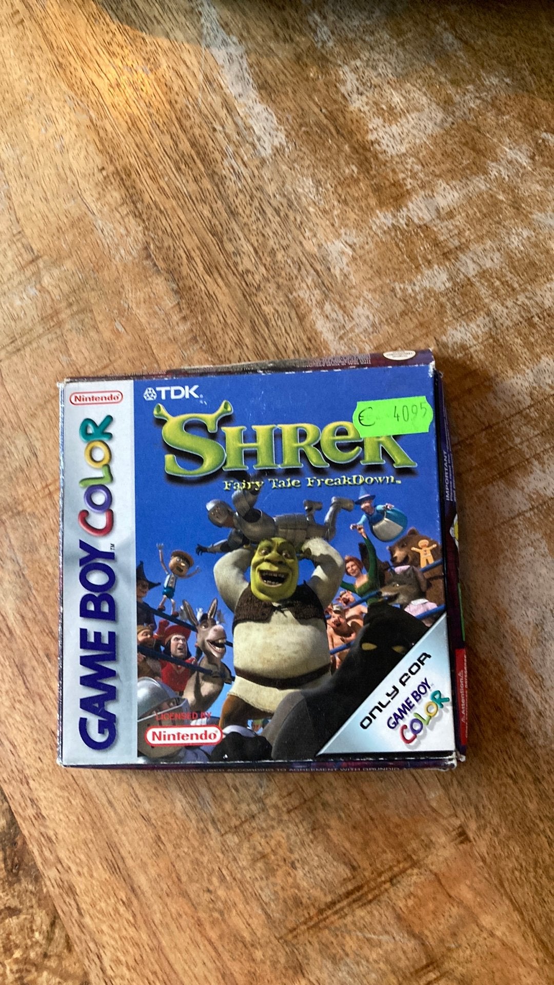 Shrek gameboy, Avontuur en Actie, Gebruikt, 1 speler, Ophalen of Verzenden