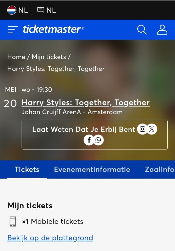 Harry Styles: Together, Together Ticket, Eén persoon, Mei