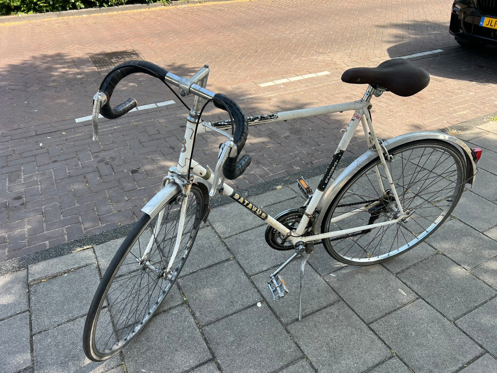 race fiets voor stad, Fietsen en Brommers, Gebruikt, Velgrem, Batavus, Ophalen of Verzenden