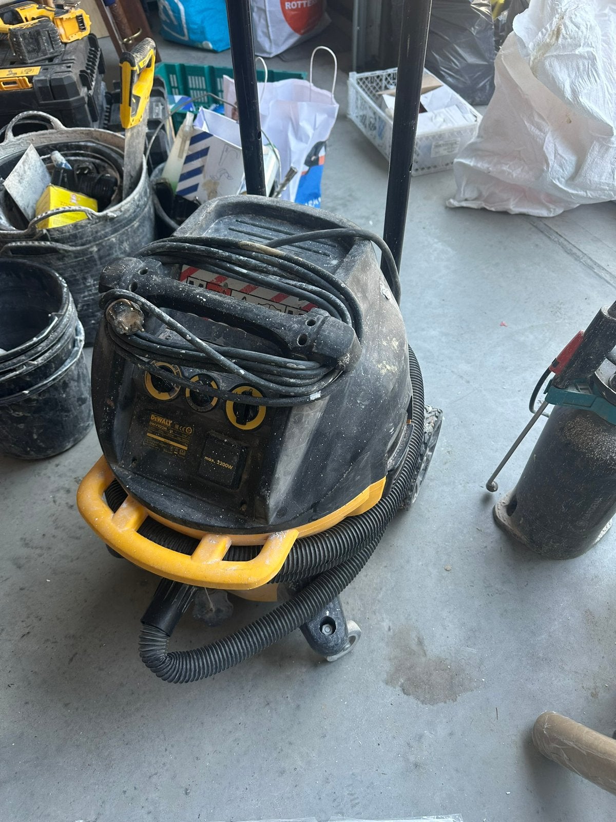 Dewalt DWV902M bouw stofzuiger, Ophalen of Verzenden, Gebruikt