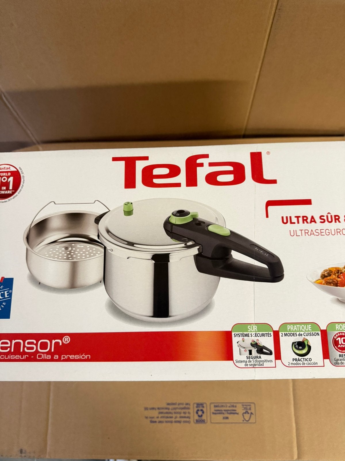Tefal snelkookpan nieuw in doos, Ophalen of Verzenden, Nieuw, Rvs, Kookpan of Snelkookpan
