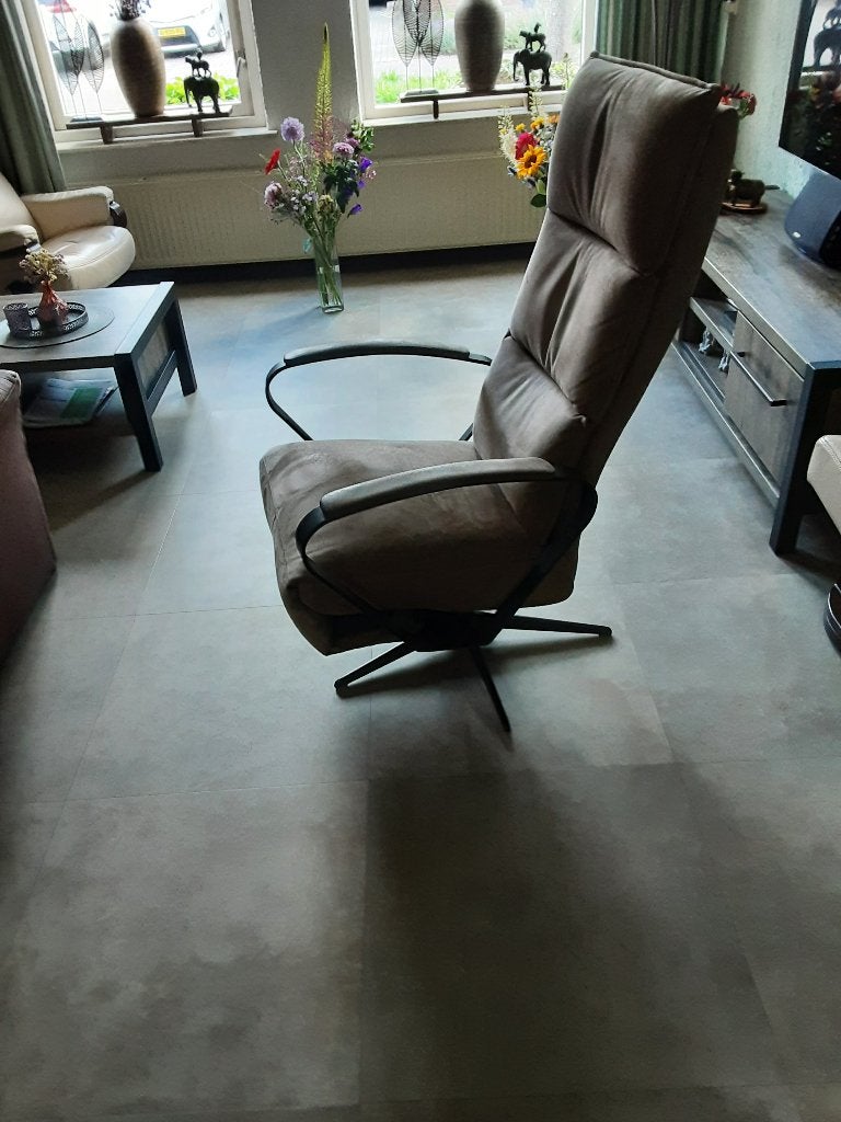 Relax fauteuil, Huis en Inrichting, Fauteuils, Ophalen, Gebruikt, Minder dan 75 cm, Leer