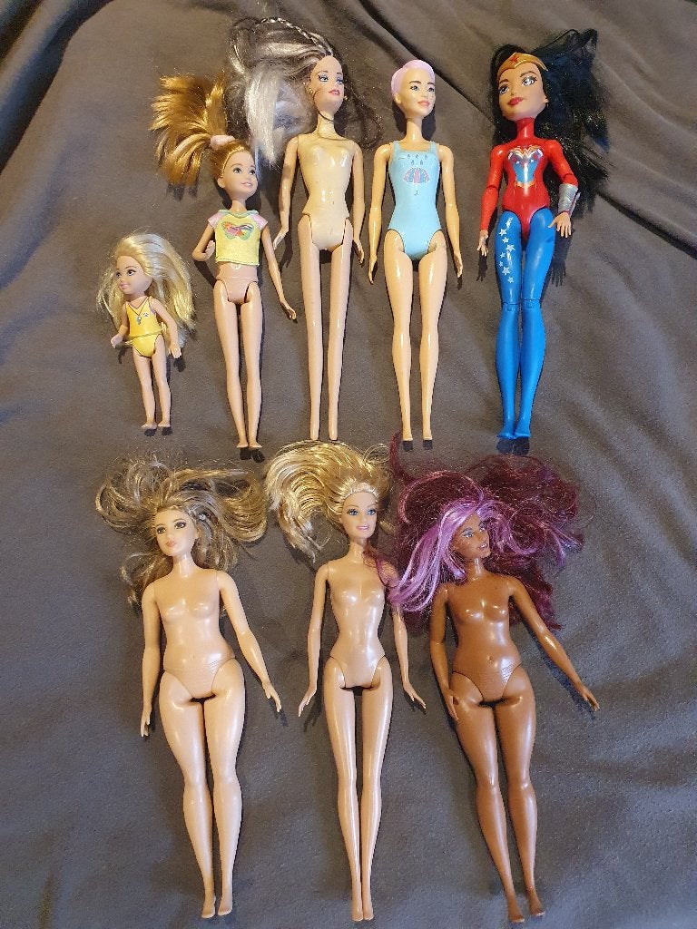 Diverse Barbiepoppen, Kinderen en Baby's, Ophalen of Verzenden, Gebruikt, Babypop