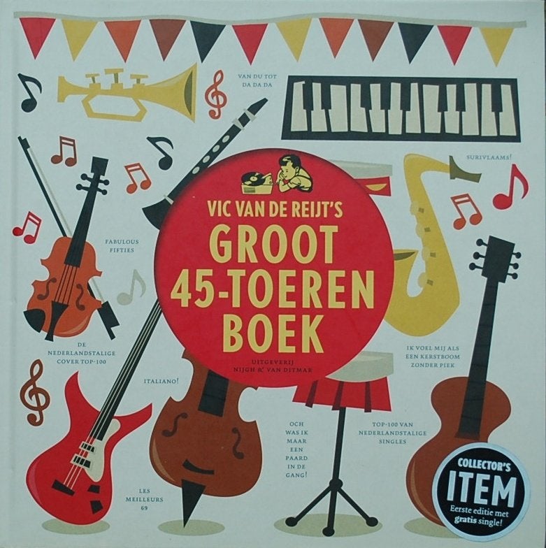 Vic van de Reijt's groot 45-toerenboek + single Reijt, Ophalen of Verzenden, Gelezen, Algemeen