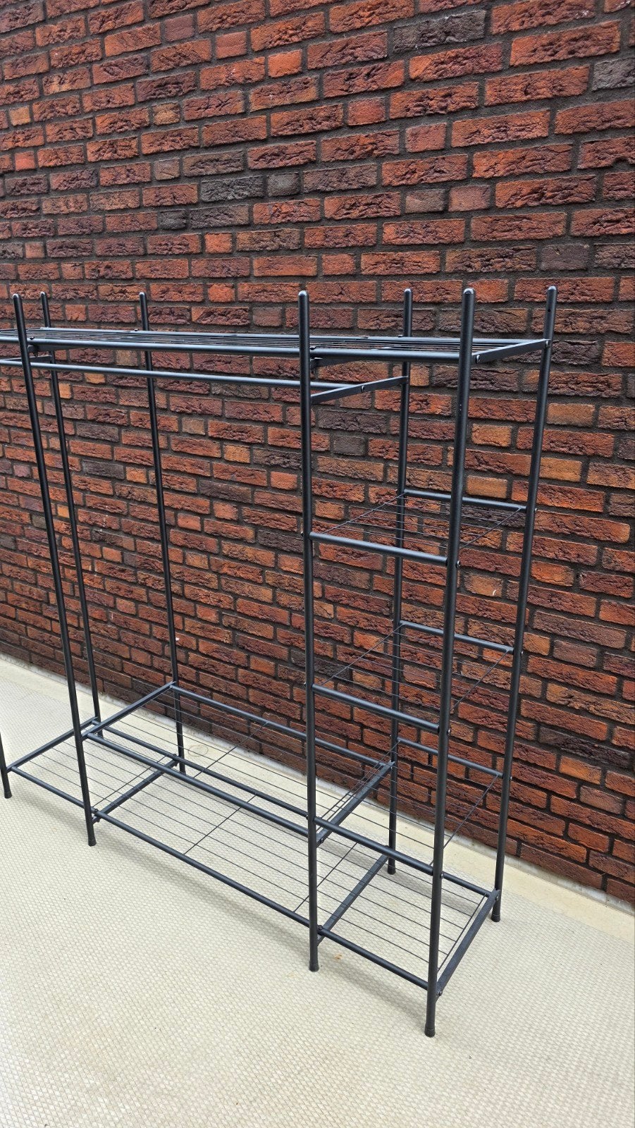 Metalen vrijstaande kledingkast - 150x150 cm, Overige houtsoorten, 100 tot 150 cm, Vintage/dark, Ophalen of Verzenden