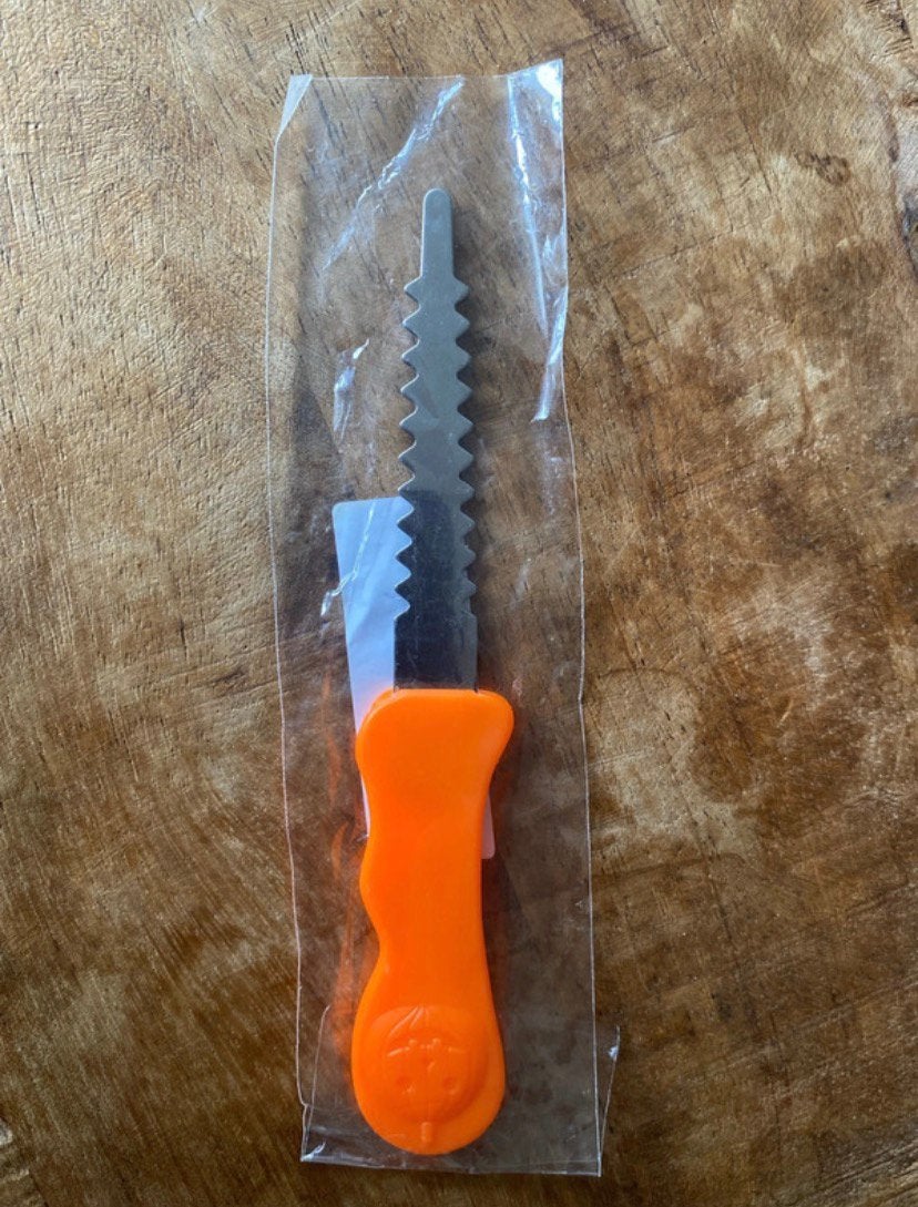 Nieuw pompoenmesje – ideaal voor Halloween Nieuw, Overige materialen, Ophalen of Verzenden, Zo goed als nieuw, Los bestek
