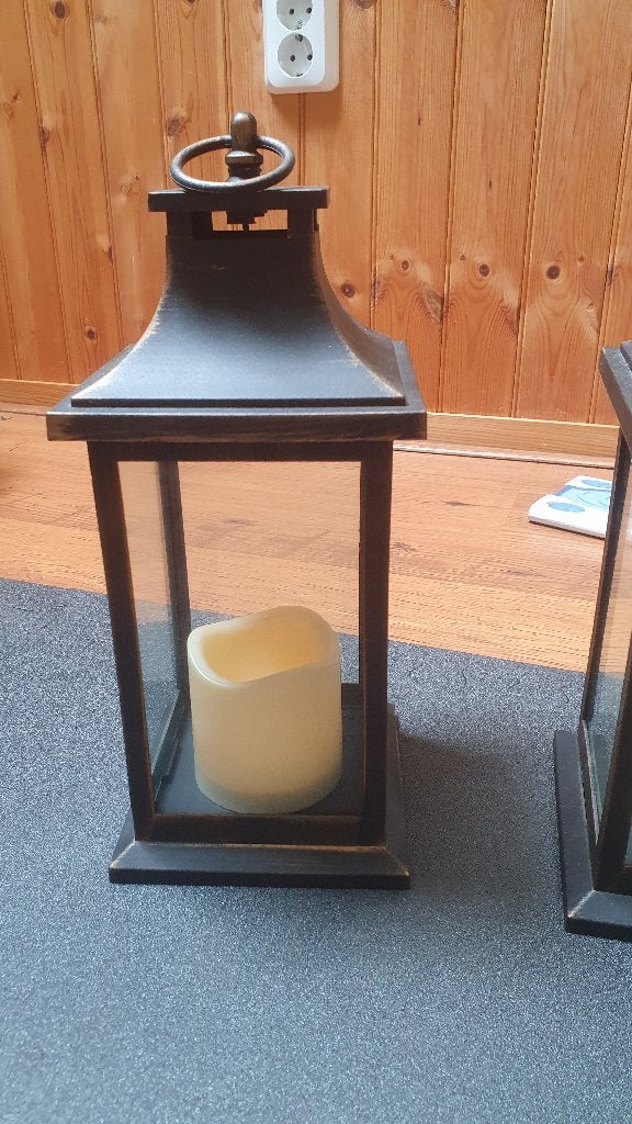 Windlicht/kaars op batterij, Draadloos, Ophalen, Gebruikt