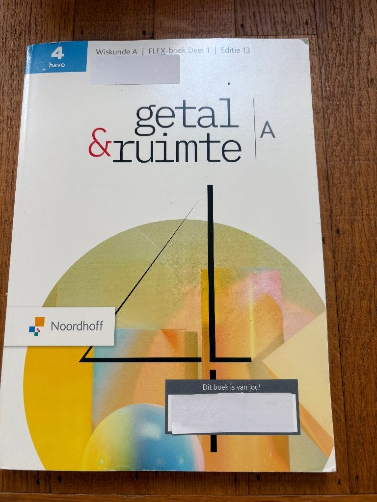 Getal & ruimte wiskunde A havo 4 deel 1, Boeken, Wiskunde A, HAVO, Diverse auteurs, Ophalen of Verzenden