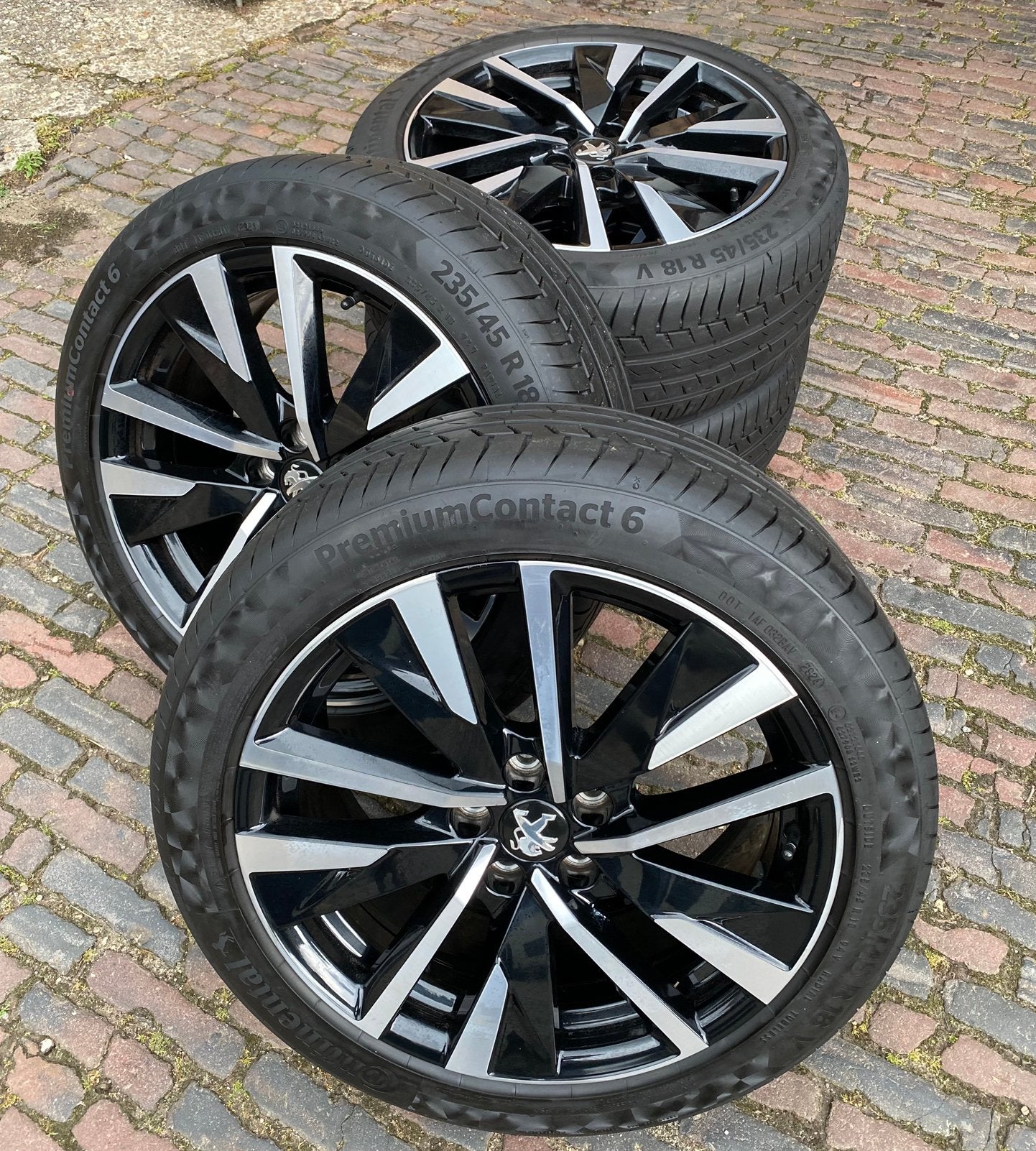 Orig. 18” Peugeot 508 GT velgen + 235/45 R18 Conti (2024), Auto-onderdelen, Banden en Velgen, 18 inch, Banden en Velgen, Nieuw