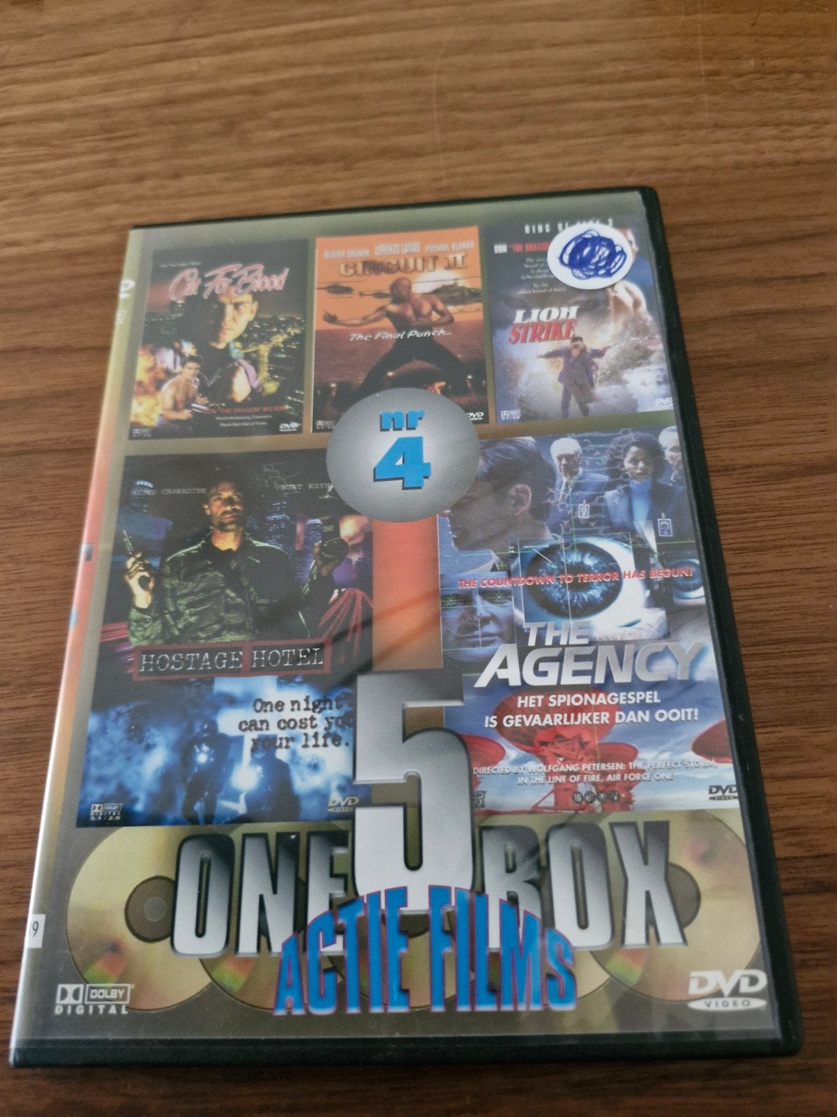 5 Actiefilms One Box DVD - Actie, Spionage & Martial Arts, Cd's en Dvd's, Nederlands, Actie, Ophalen of Verzenden, Vanaf 12 jaar