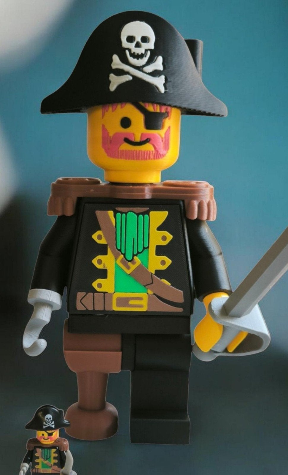 Mega maxi figure van een vintage brick Pirates Red Beard, Ophalen of Verzenden, Nieuw, Pirates