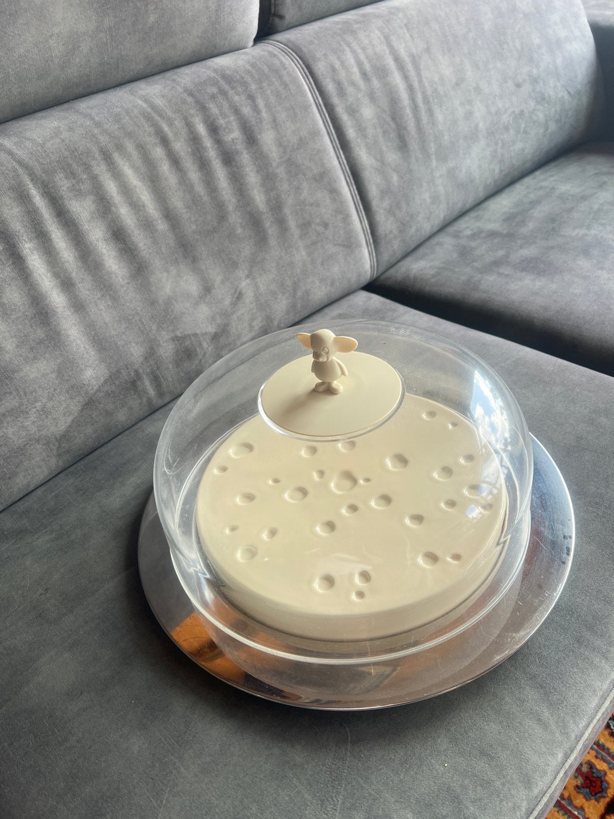 Alessi Kaasstolp met Muisje - Stijlvol en Functioneel, Huis en Inrichting, Beige, Overige typen, Verzenden, Kunststof