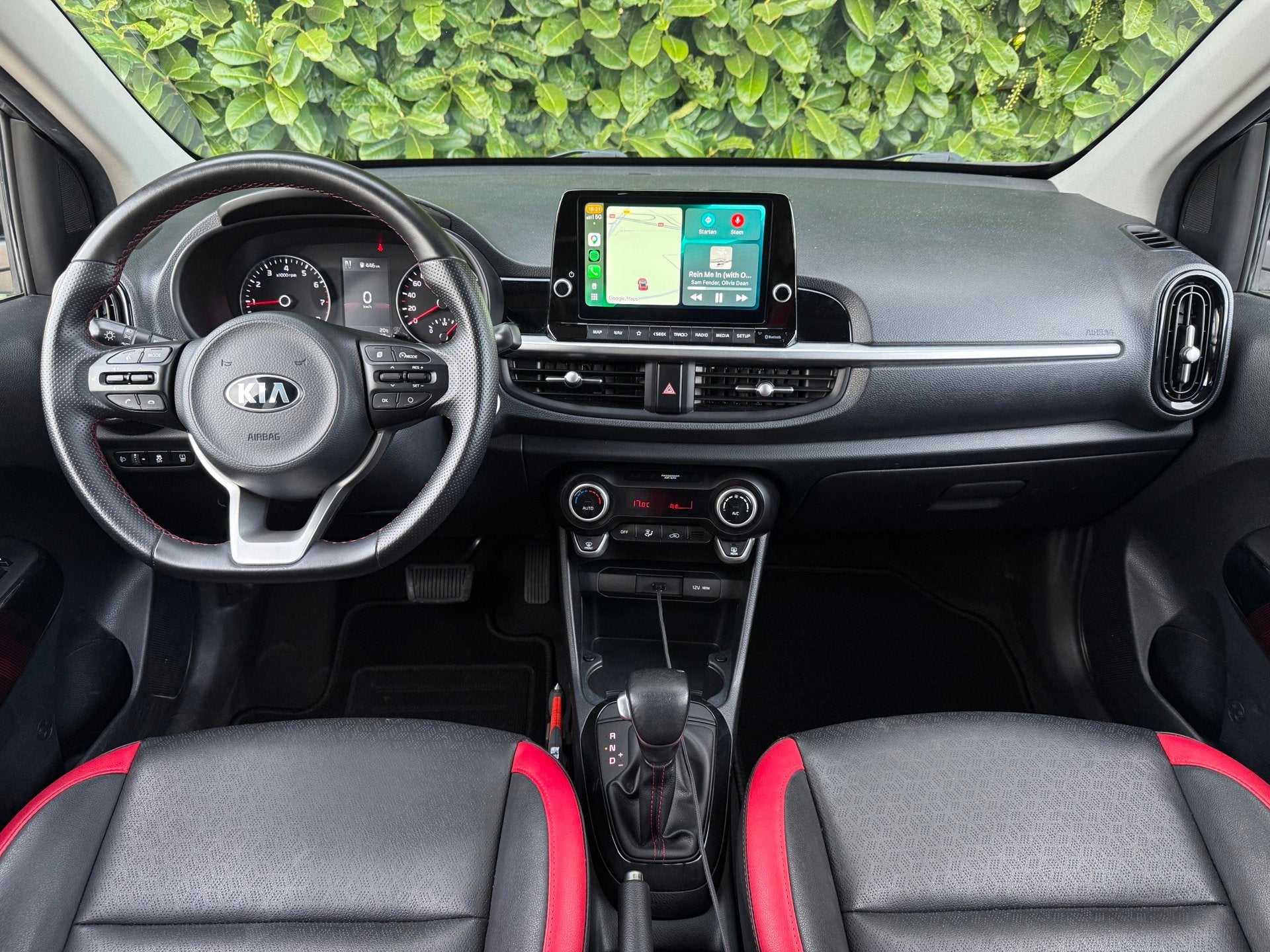 Kia Picanto 1.0 DPi GT-Line AUT|CARPLAY|CRUISE|AIRCO|PDC|NAP, Auto's, Kia, 877 kg, Gebruikt, Lichtsensor, 4 stoelen