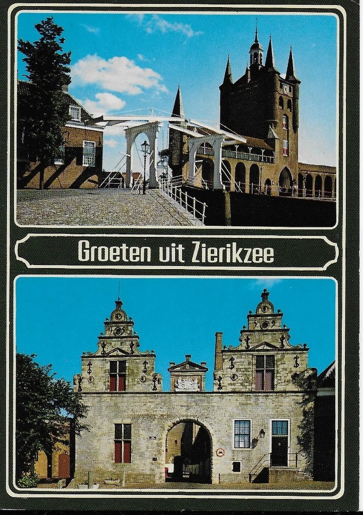 Ch1023 Gelopen Ansichtkaart Groeten uit Zierikzee, Verzenden, 1980 tot heden, Gelopen, Zeeland