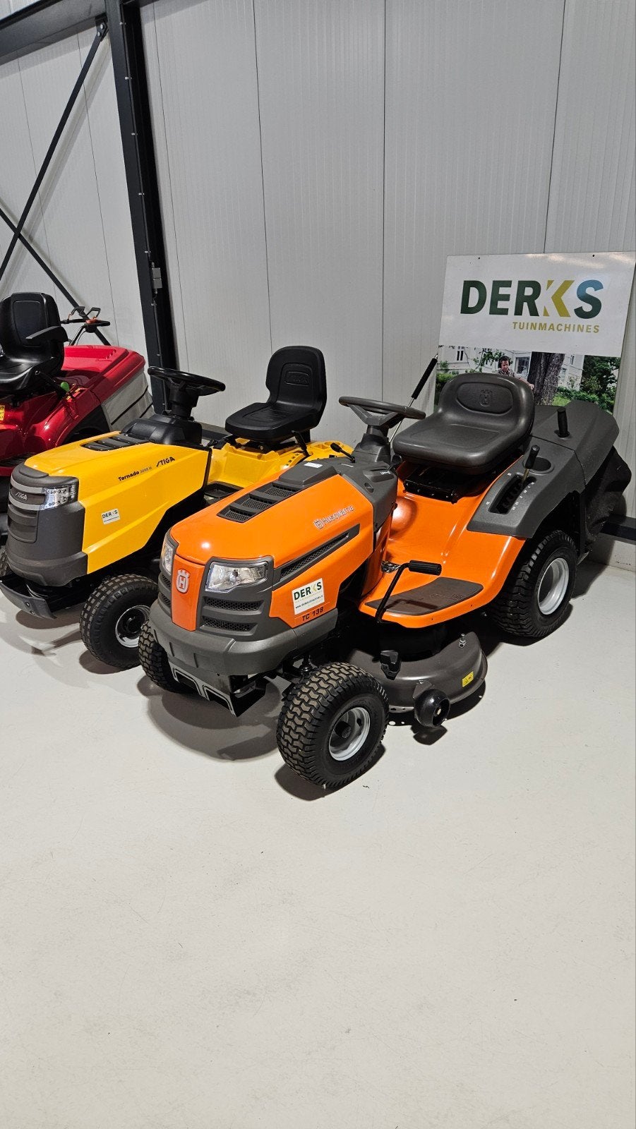 Stiga en Husqvarna zitmaaiers - Diverse modellen beschikbaar, Versnellingen, Gebruikt, Derk's Tuinmachines, Ophalen of Verzenden