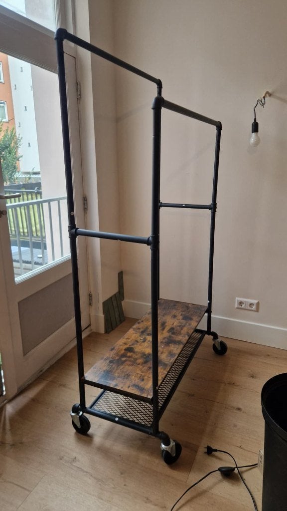 clothes rail, Ophalen, Met wielen