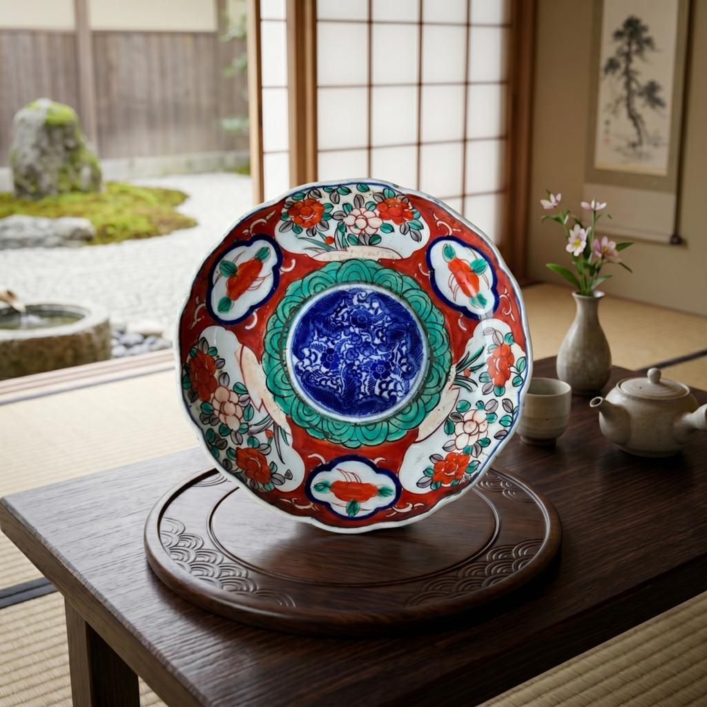 Antiek Japans Imari Bord - Edo/Meiji Periode (1850-1880), Antiek en Kunst, Ophalen of Verzenden