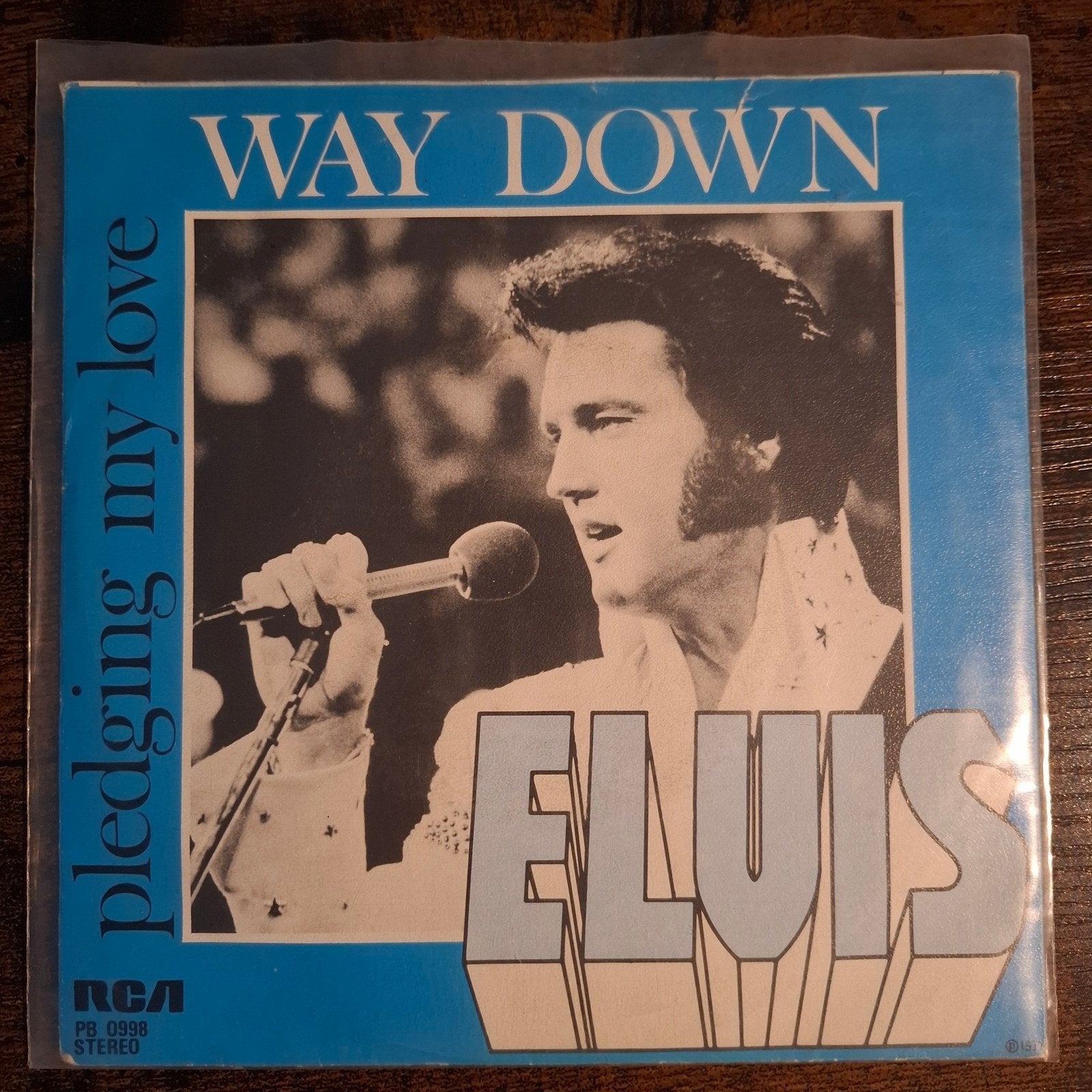Elvis Presley - Way Down (7 inch vinyl single), Cd's en Dvd's, Gebruikt, 7 inch, Ophalen of Verzenden, EP
