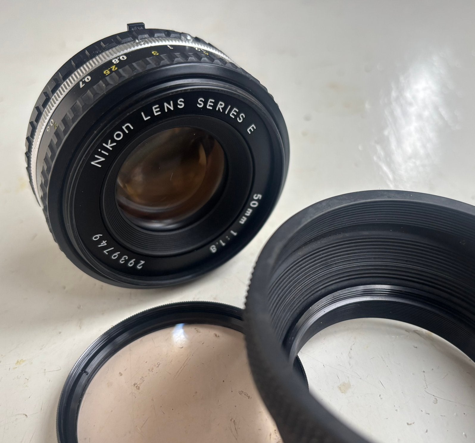 Nikon Series E 50mm 1:1.8, Audio, Tv en Foto, Gebruikt, Nikon, Standaardlens, 50 mm