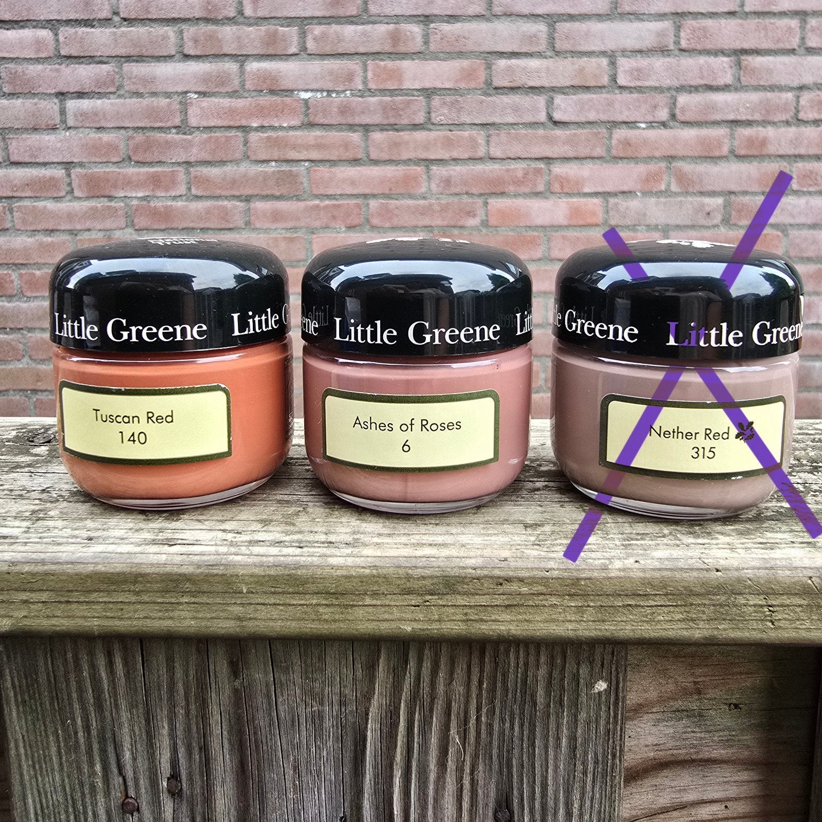 Little Greene Verf proefpotjes / testers, Minder dan 5 liter, Verzenden, Gebruikt, Verf