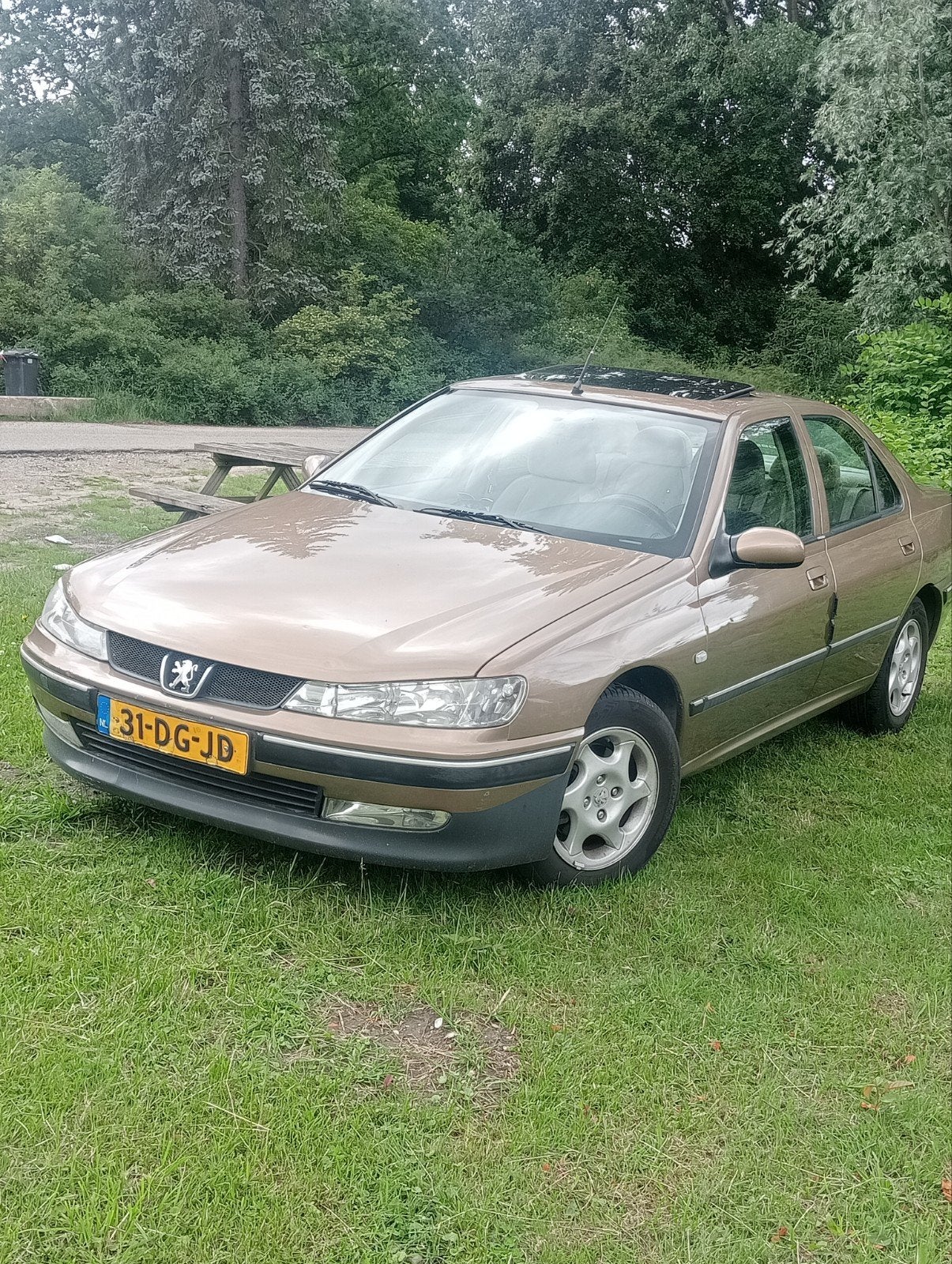 Peugeot 406 2.0 16V ST AUT 1999 Bruin, Stof, Beige, 4 cilinders, Bruin