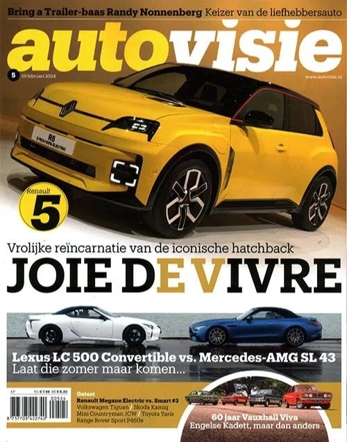 Autovisie 5 2024 : Renault 5 E-Tech - Vauxhall - Audi TT, Ophalen of Verzenden, Gelezen, Algemeen