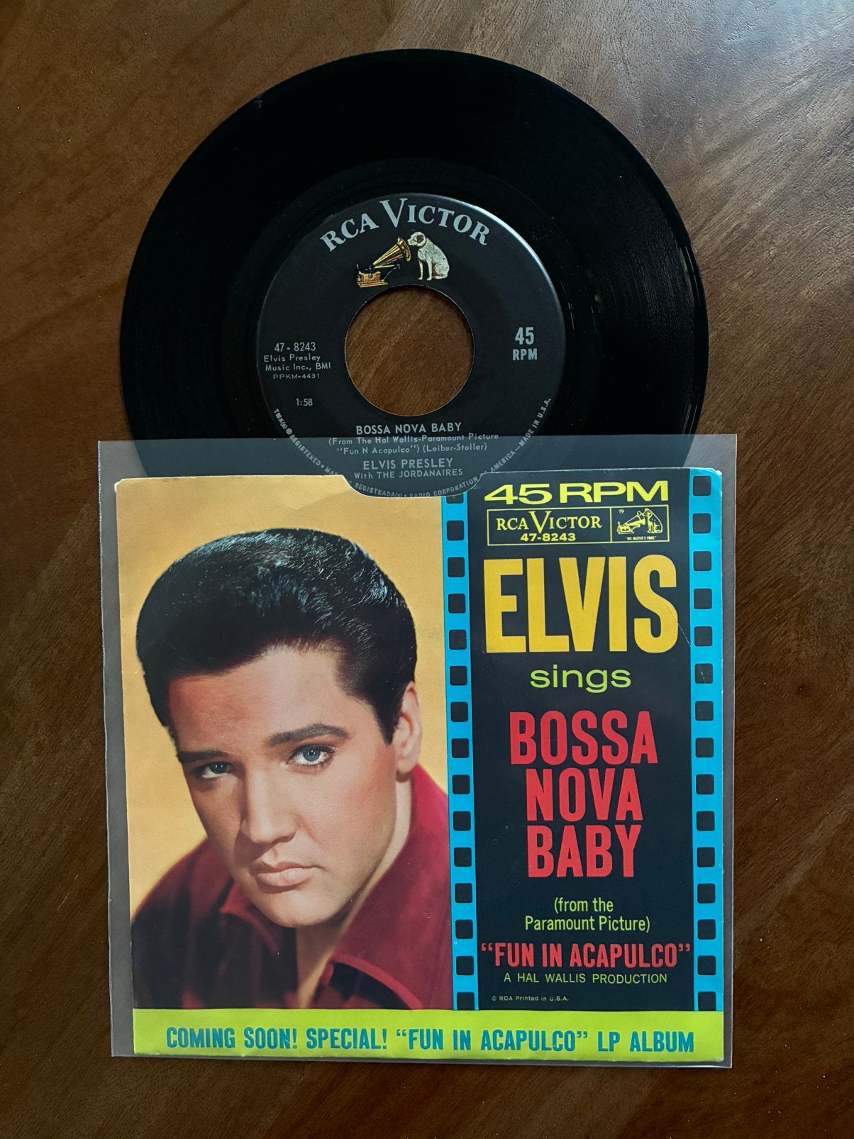 Elvis - Bossa nova baby, Ophalen of Verzenden, 7 inch