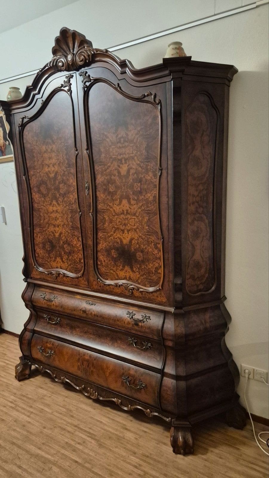 Hollands Kabinet Linnenkast in zgst, Ophalen