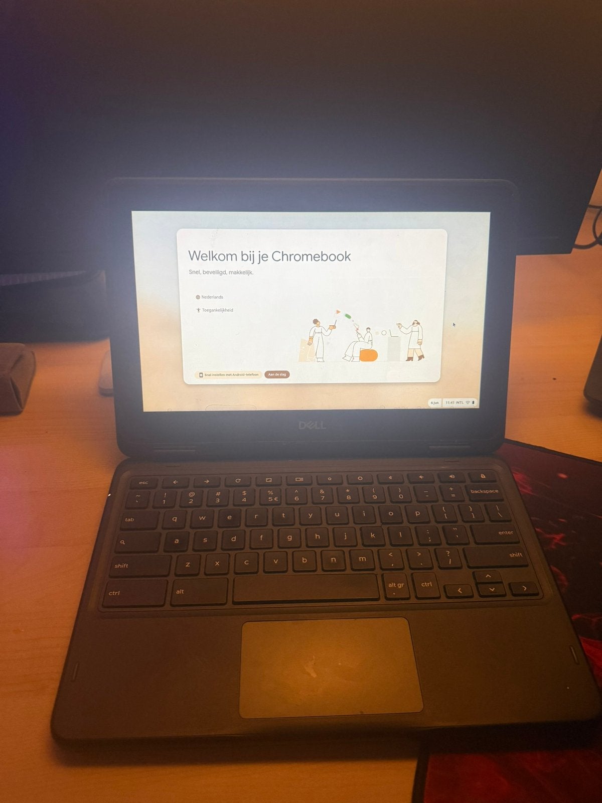 Chromebook Dell, Ophalen of Verzenden, Zo goed als nieuw, 14 inch, 4 GB of minder