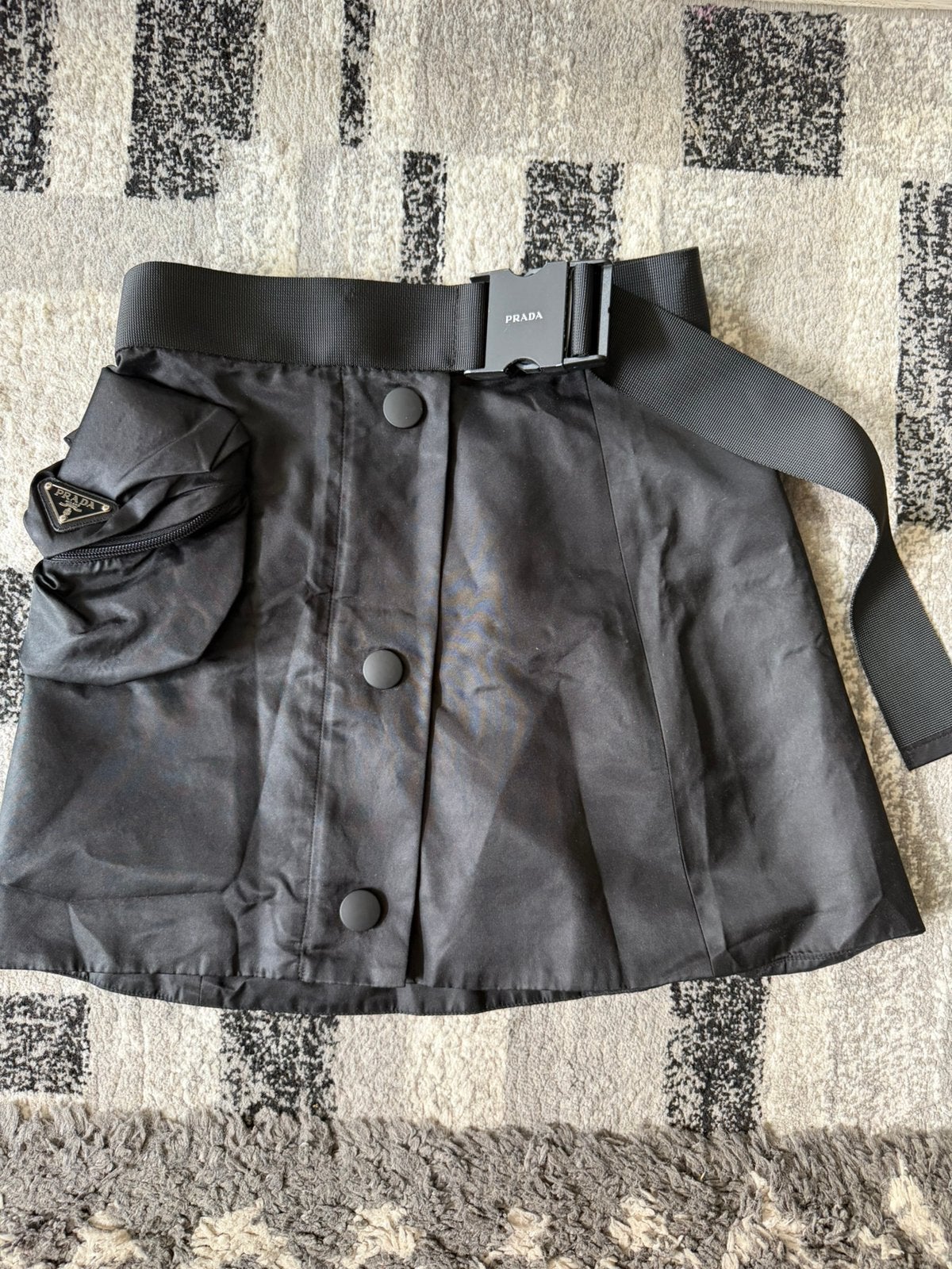 Luxe zwarte Re-Nylon – Techwear aesthetic – Maat 36, Zwart, Ophalen of Verzenden, Zo goed als nieuw, Maat 36 (S)
