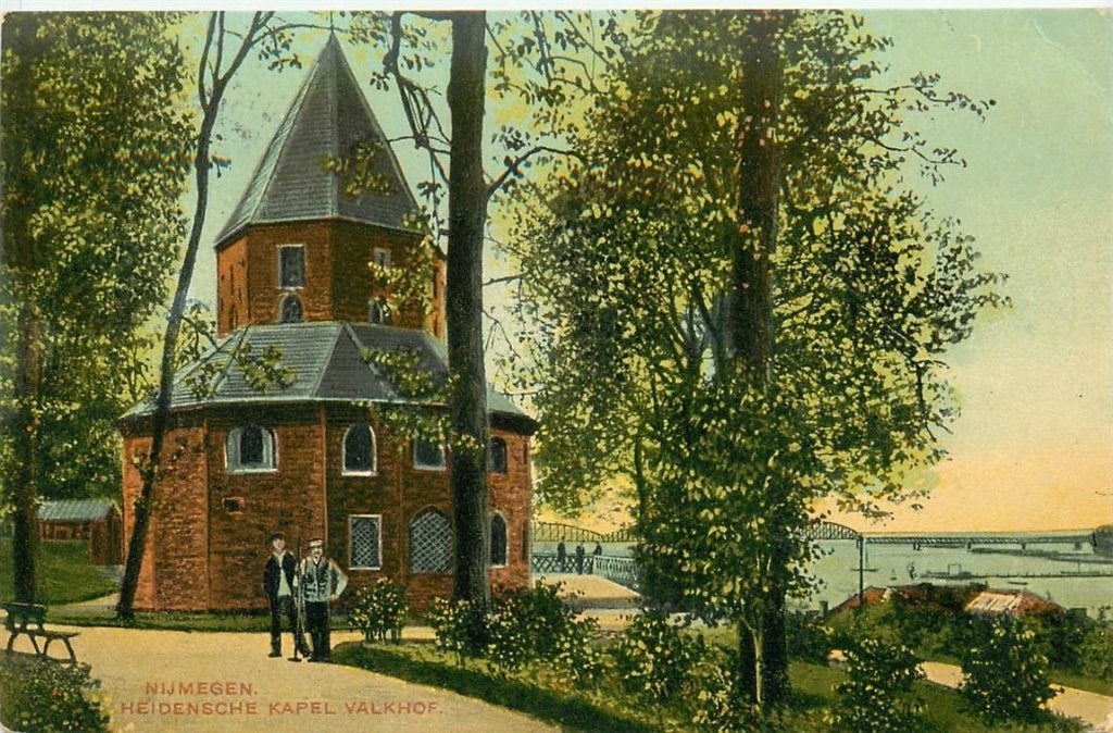 701-387-011 Nijmegen Kapel Valkhof, Verzamelen, Ansichtkaarten | Nederland, Verzenden, Voor 1920, Gelderland