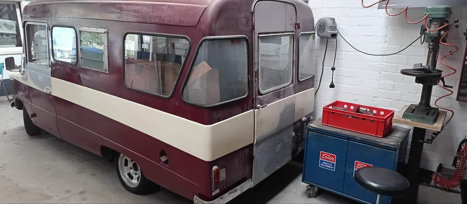Bedford CA dormobile debonair 1969 Rood, foto 4