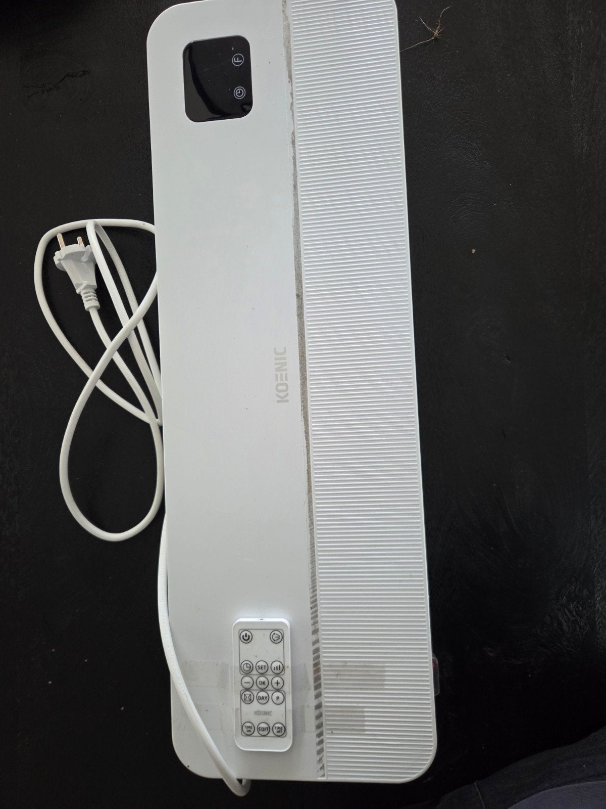 KOENIC Wandventilator kachel met afstandsbediening, Gebruikt, Minder dan 30 cm, Overige typen, Minder dan 60 cm