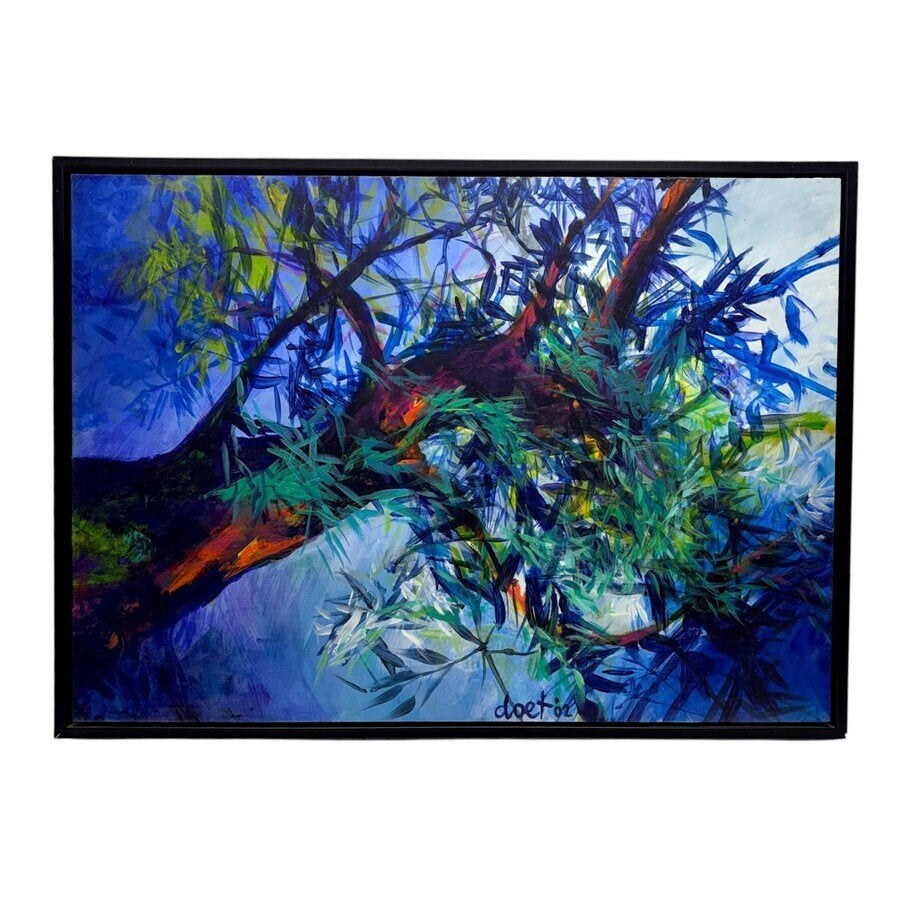 Doet Boersma (1958), Ophalen of Verzenden, Gesigneerd, Acrylverf, Landschap