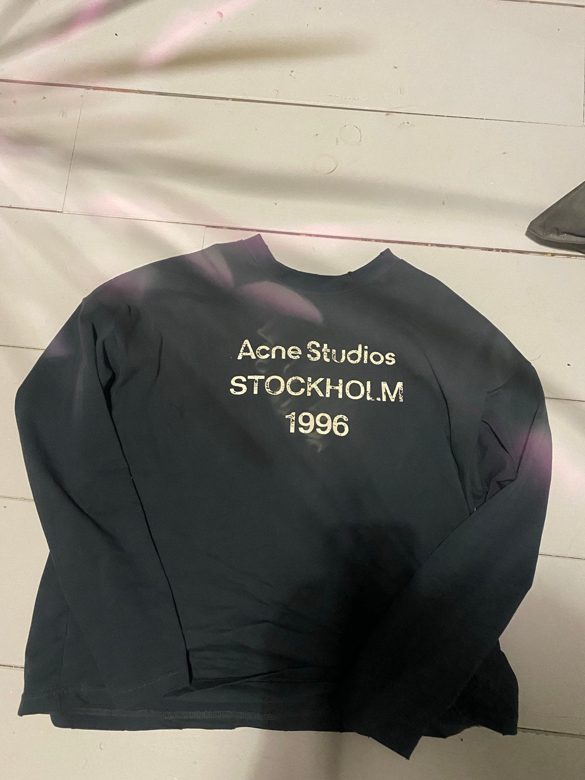 Acne Studios Stockholm 1996 Longsleeve Zwart Maat S, Ophalen of Verzenden, Gedragen, Maat 46 (S) of kleiner, Zwart