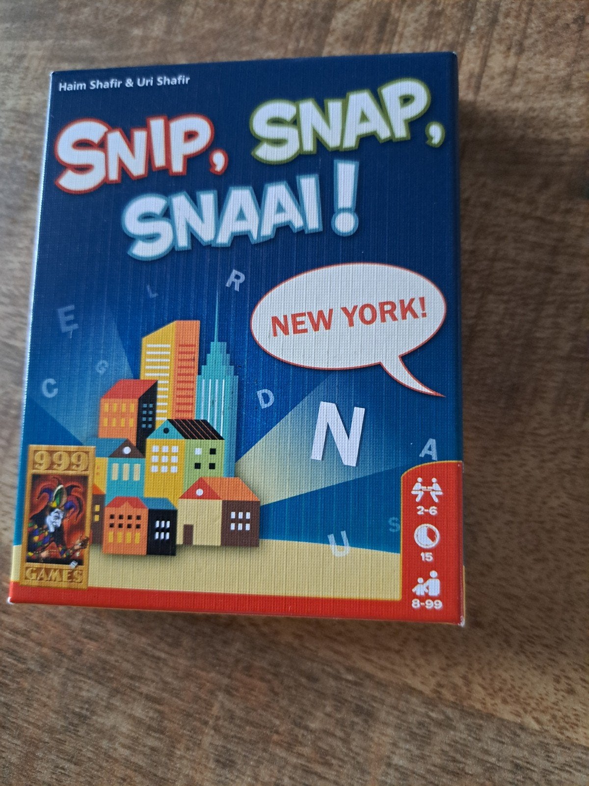 Snip, Snap, Snaai! New York! Kaartspel 999 Games, Hobby en Vrije tijd, Een of twee spelers, Ophalen of Verzenden, Gebruikt, 999 Games