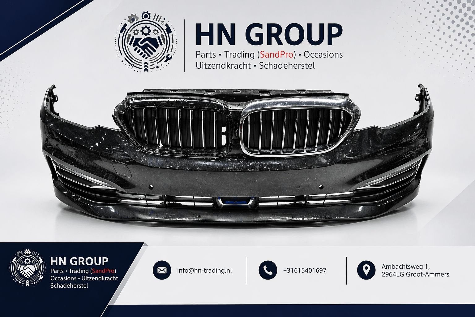 BMW 5 G30 G31 Voorbumper, Gebruikt, -, Voor, -