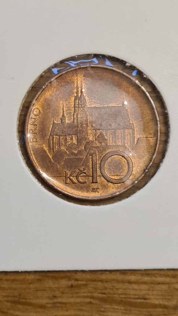 Tsjechië - 10 Korun 1995, Verzenden, Overige landen, Losse munt