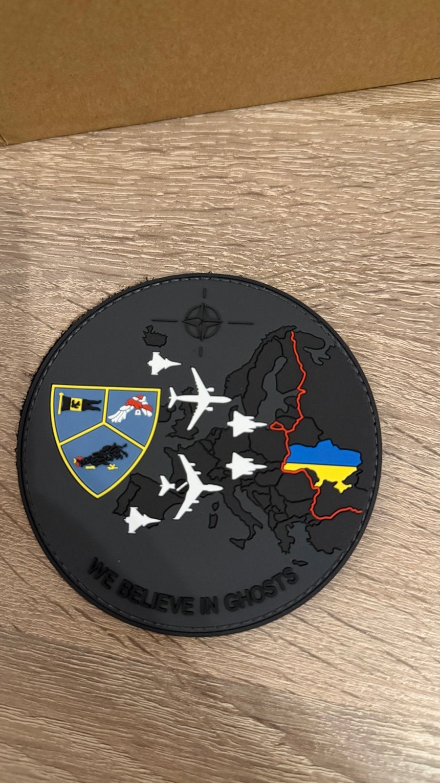 French Air Force 1/3 Navarre We Belive In Ghosts Patch, Ophalen of Verzenden, Overige soorten, Overige gebieden, Embleem of Badge