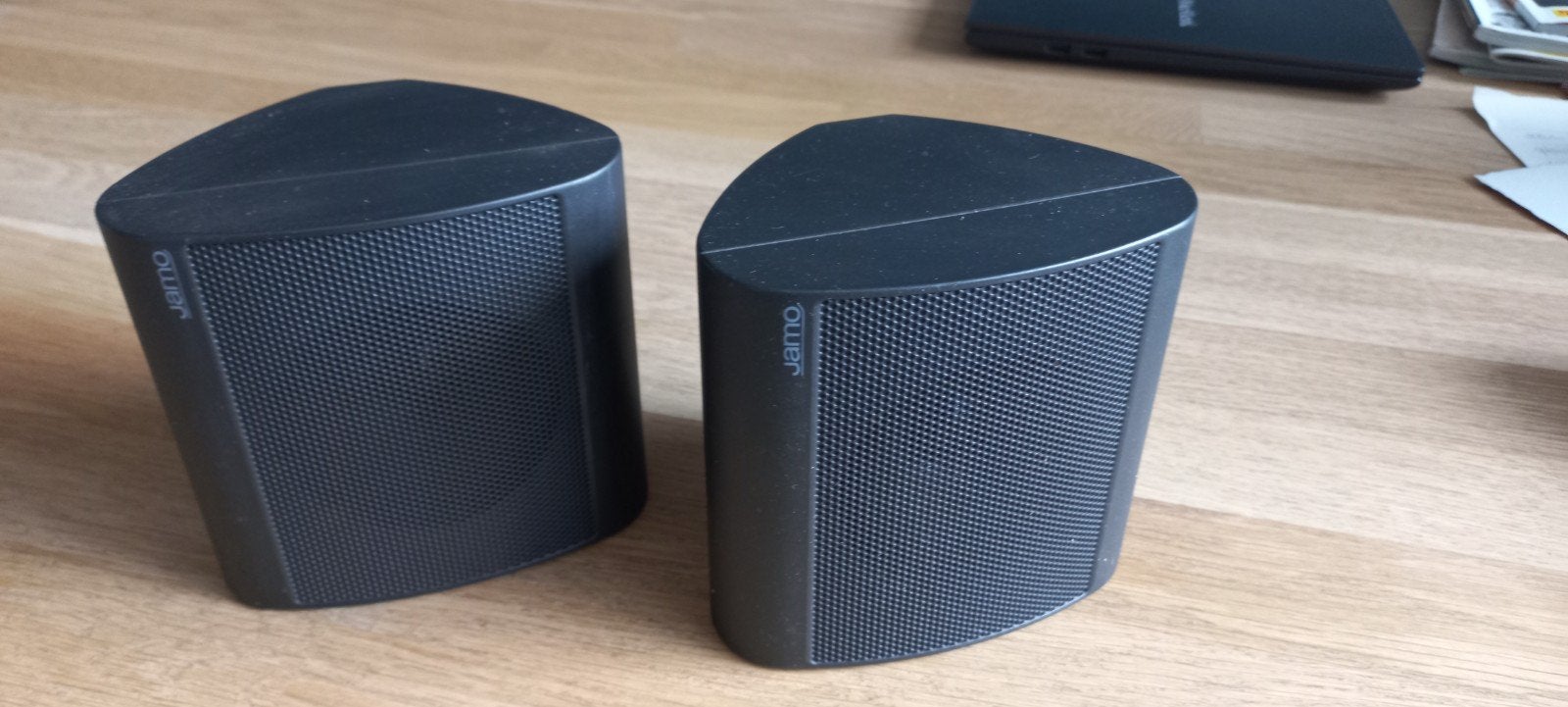 Jamo Sidekick speakers - Compact en krachtig, Audio, Tv en Foto, Luidsprekers, Ophalen, Gebruikt, Minder dan 60 watt, Front, Rear of Stereo speakers