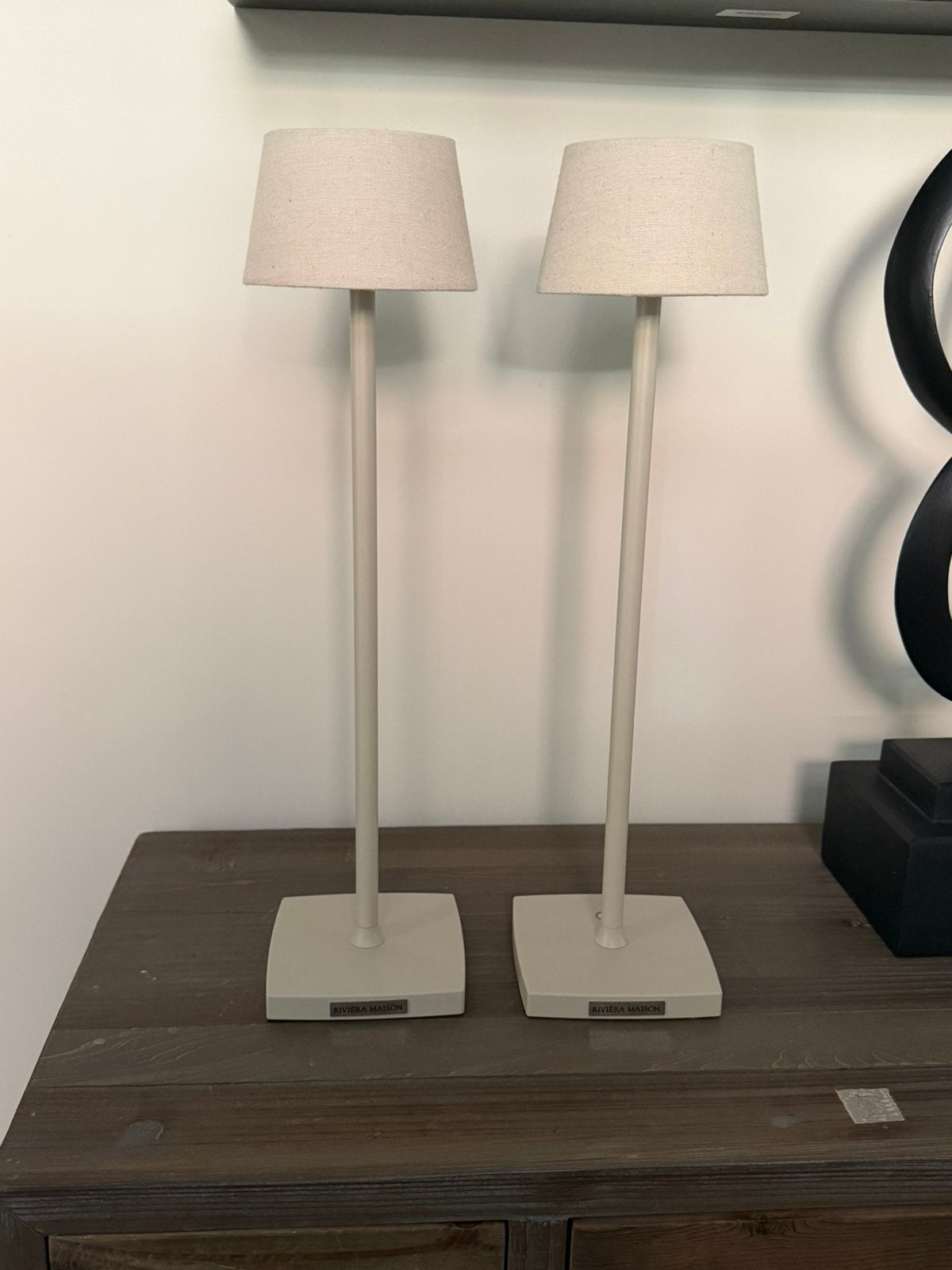 RIviera Maison Luminee LED Tafellamp: Oplaadbaar, Riviera Maison, Oplaadbaar, Ophalen of Verzenden, Zo goed als nieuw