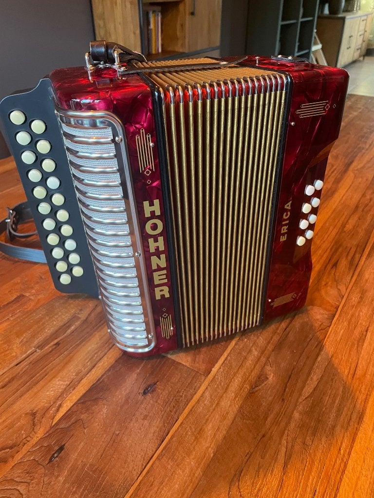 Hohner Erica CF, Muziek en Instrumenten, Ophalen, Overige formaten, Met koffer, Zo goed als nieuw
