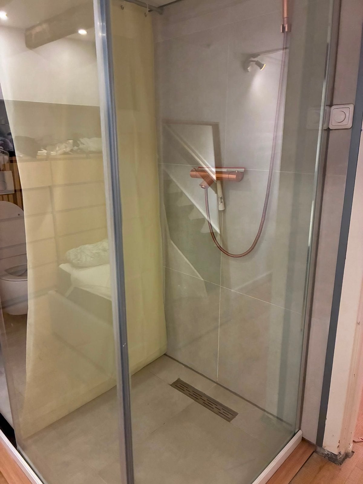 Moderne douchecabine, Ophalen, Zo goed als nieuw, Glas, Douche