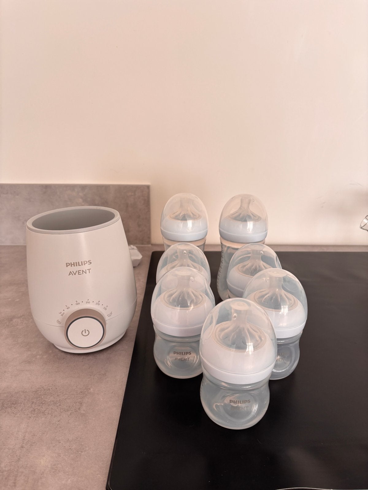 Philips Avent flessenwarmer en flessen, Flessen- of potjesverwarmer, Nieuw, Inclusief flessen, Philips Avent