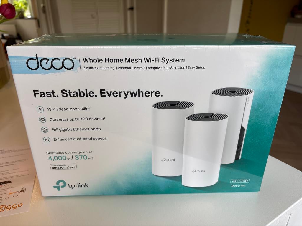 TP-Link Deco M4 AC1200 Whole Home Mesh Wi-Fi Systeem, Ophalen of Verzenden, Nieuw
