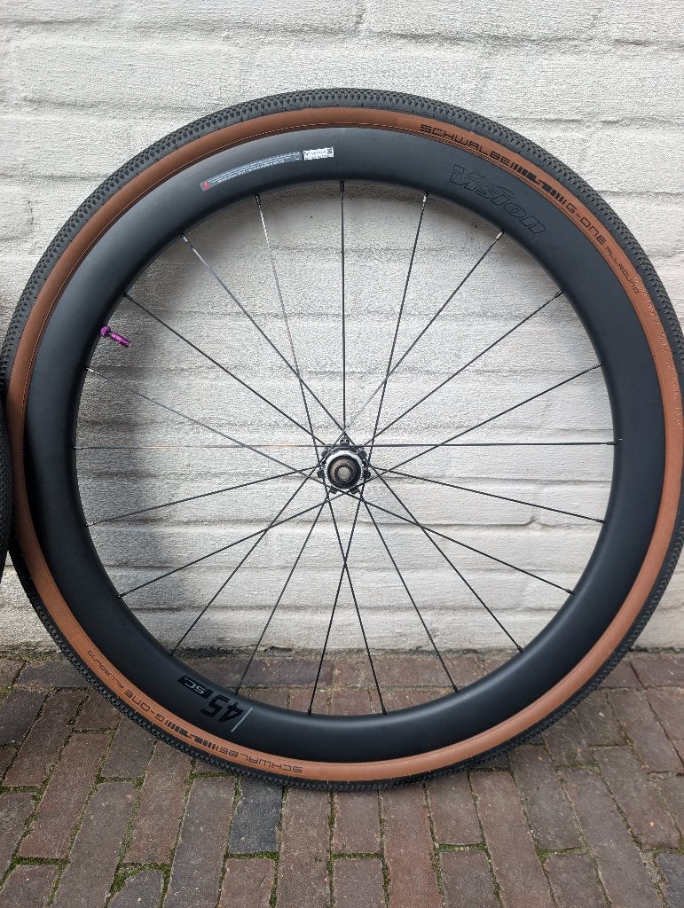 Vision SC 45 TLR Carbon Disc wielset, Fietsen en Brommers, Fietsonderdelen, Zo goed als nieuw, Vision, Racefiets, Carbon